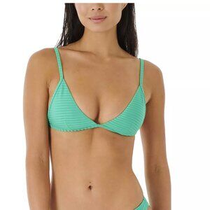 Rip Curl premium surf banded fixed triangle bikini top green size small